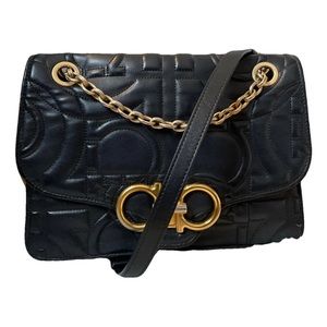 Salvatore Ferragamo Gancini Leather Crossbody Bag